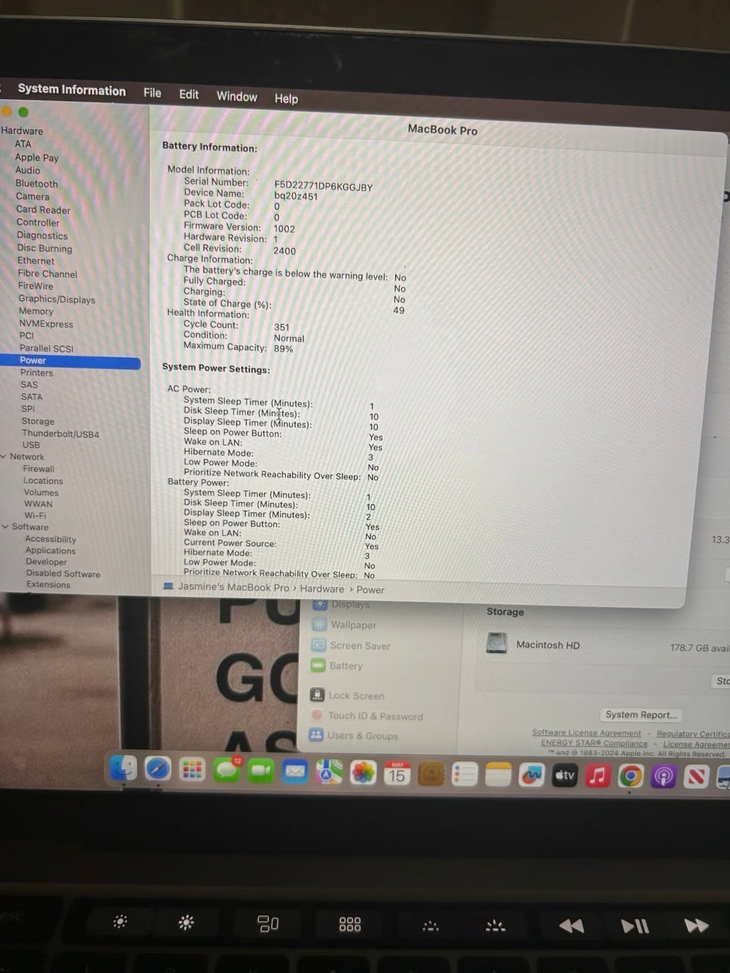 Apple Macbook Pro 13.3"" Space Gray M2 8GB RAM 256GB SSD - 2022 3N77