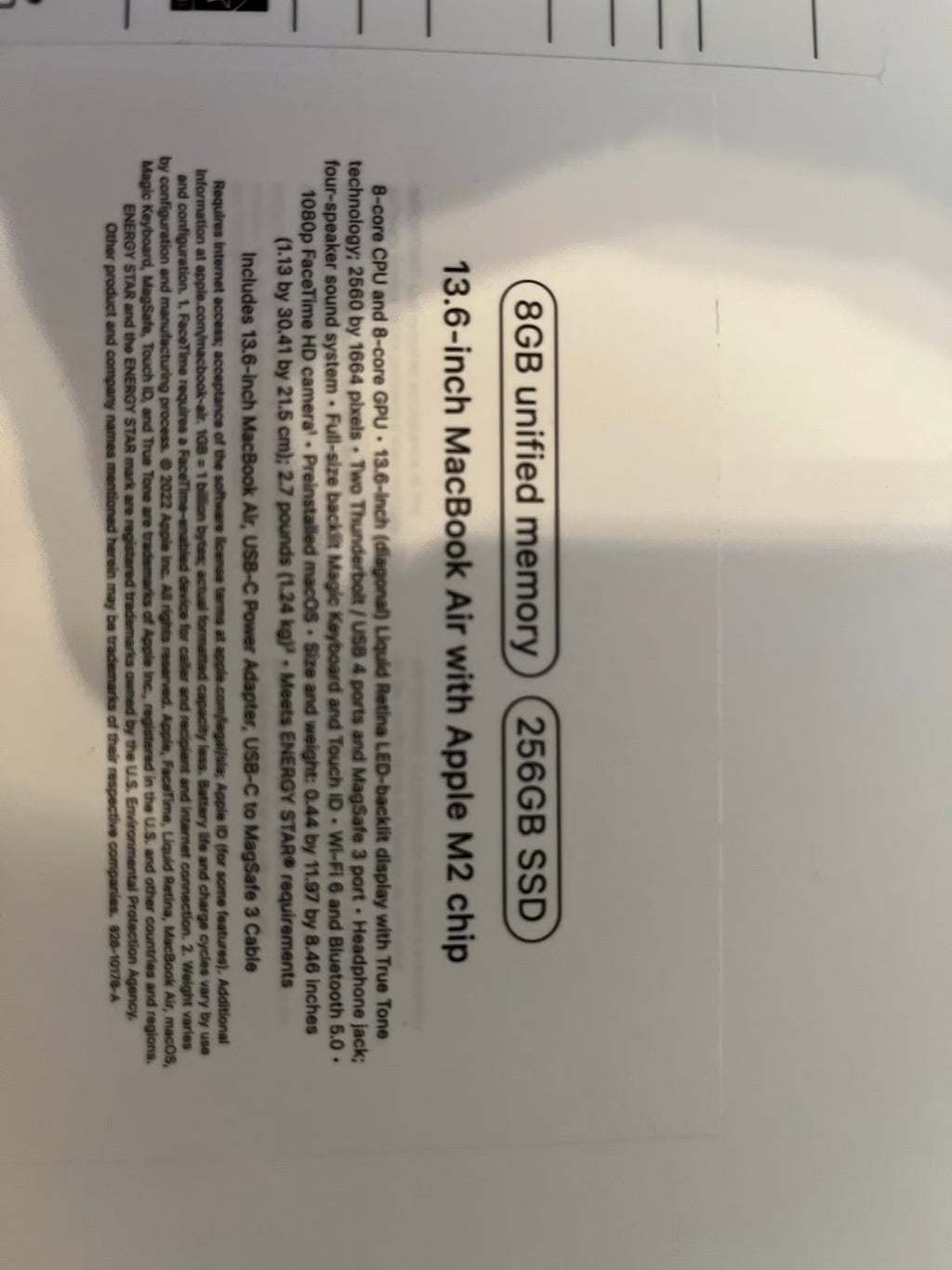 macbook air m2 2023 9Y72