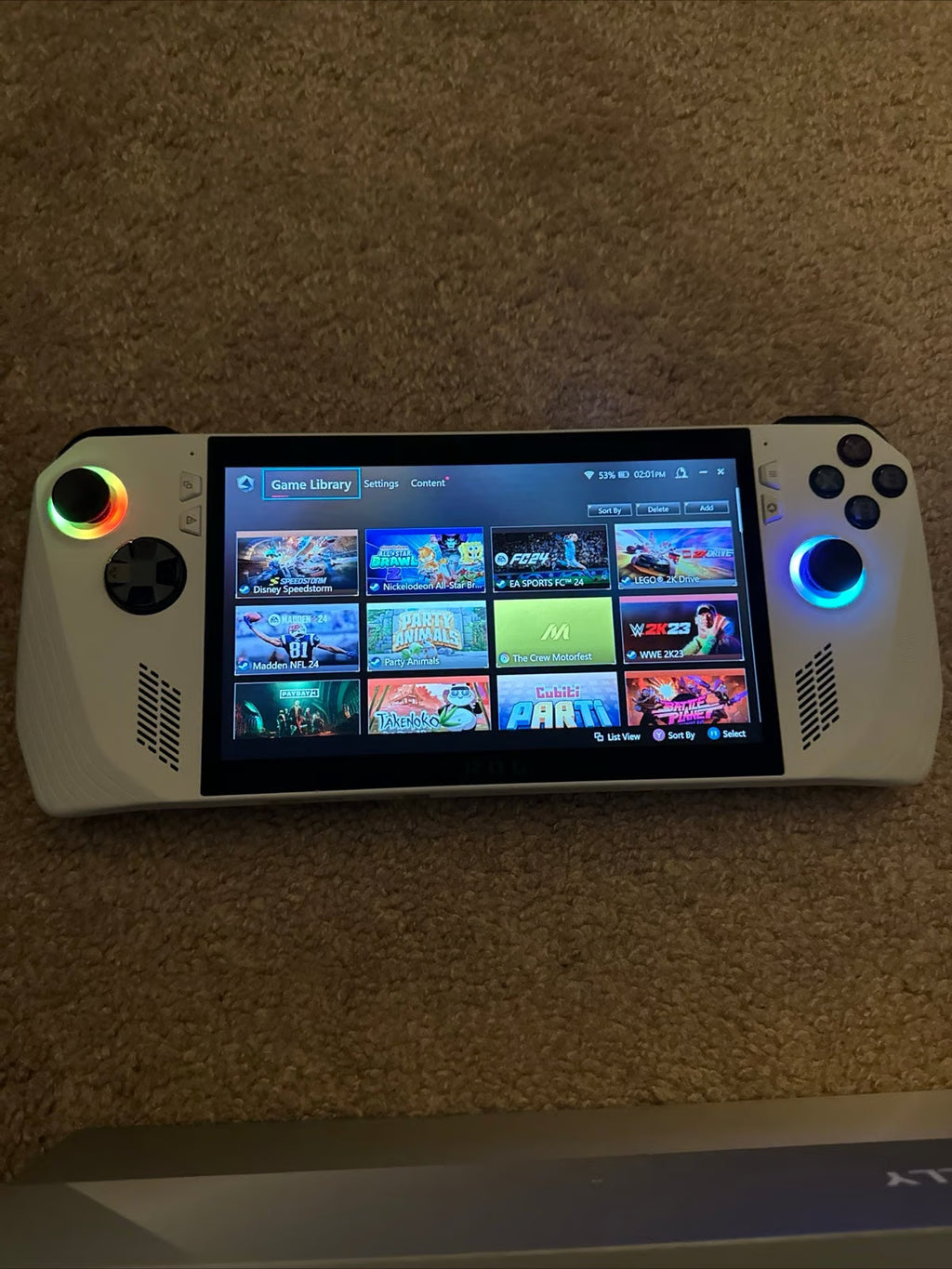 ASUS ROG Ally Z1 Extreme + Upgraded WD SN740 2TB NVMe 7N57