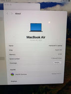 Apple 2023 MacBook Air 15-inch M2 Chip 8GB RAM 256GB SSD BLUE -TESTED 6L26