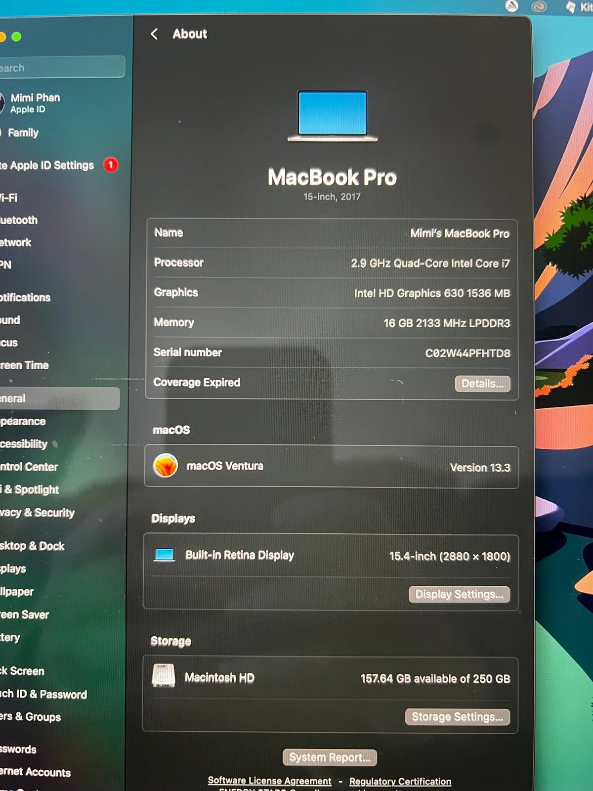 MacBook Pro 2017 15鈥?7Q58