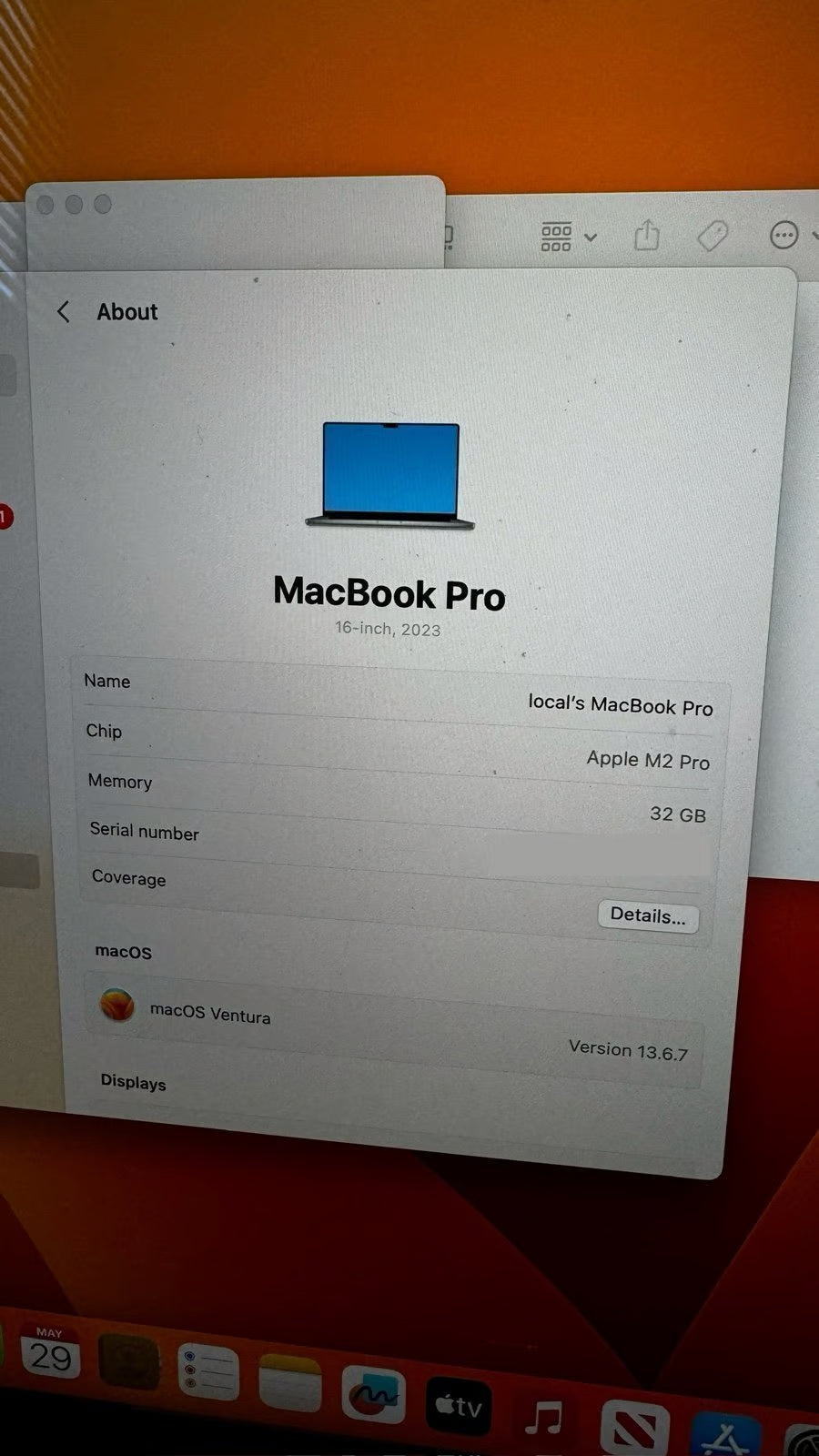 Apple 16鈥?MacBook M2 Pro 32GB RAM 6P13