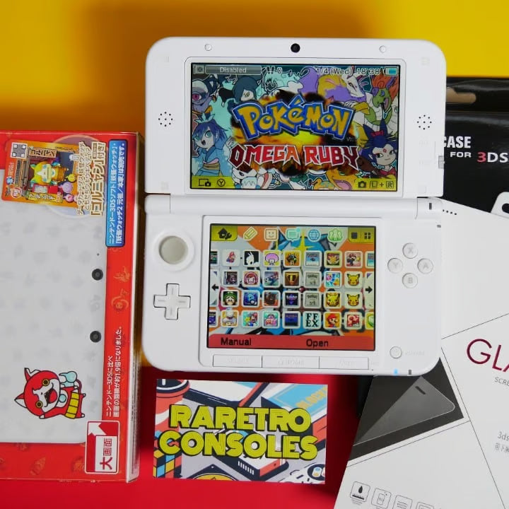 Nintendo 3DS XL Yo kai Watch Jibanyan W/ Box, Charger, Stylus, 60+ Games & More!