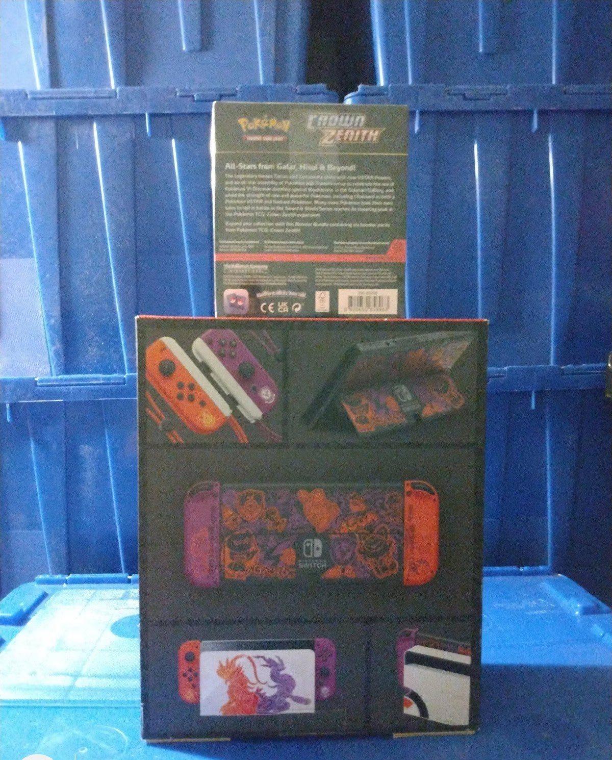 (NEW) NINTENDO SWITCH OLED POKEMON SCARLET & VIOLET EDITION + 6 BOOSTER PACKS 5V31