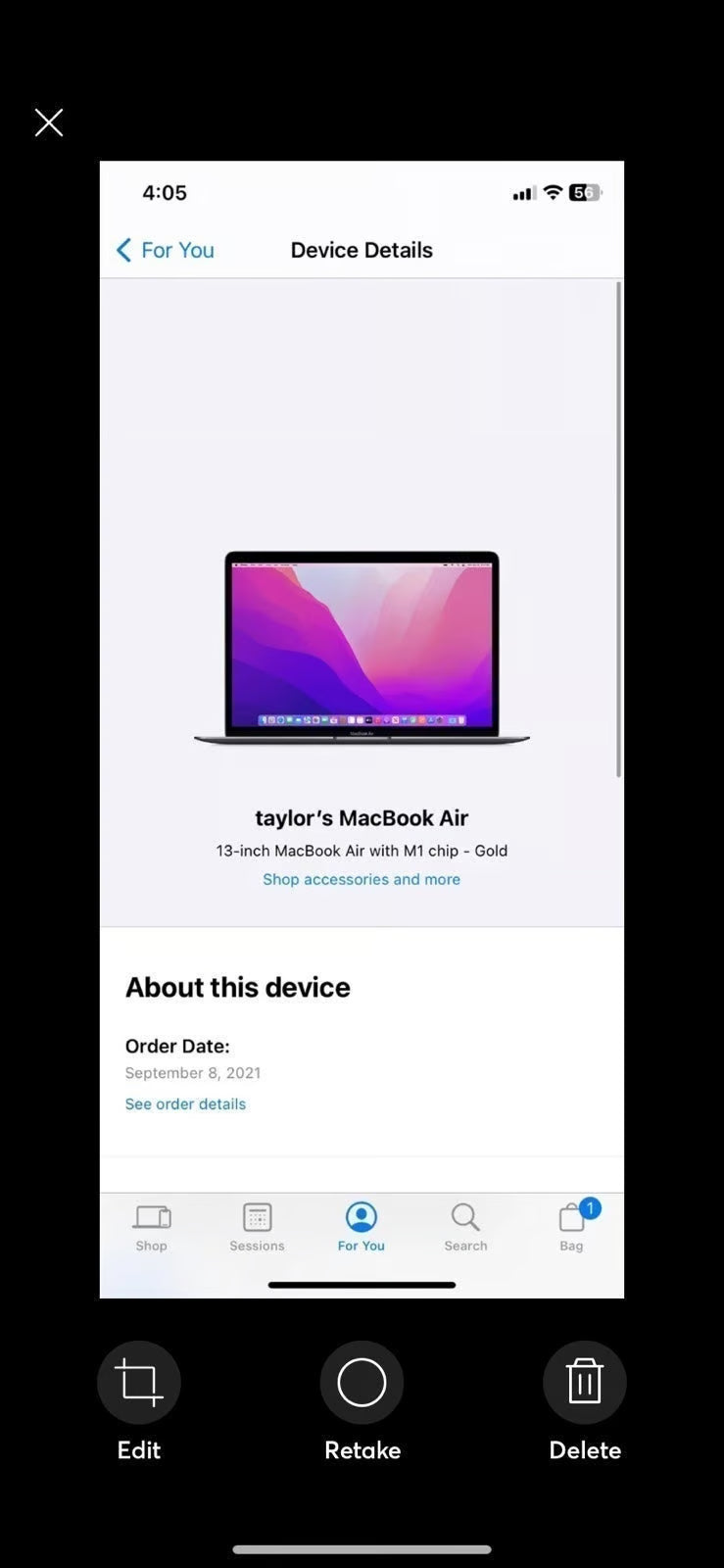 MacBook Air 2021 M1 chip rose gold 3L72