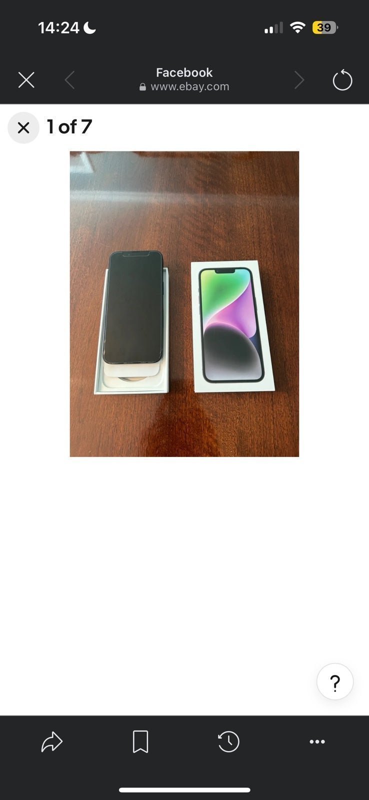 Apple iPhone 14 256 GB in Midnight 9B29