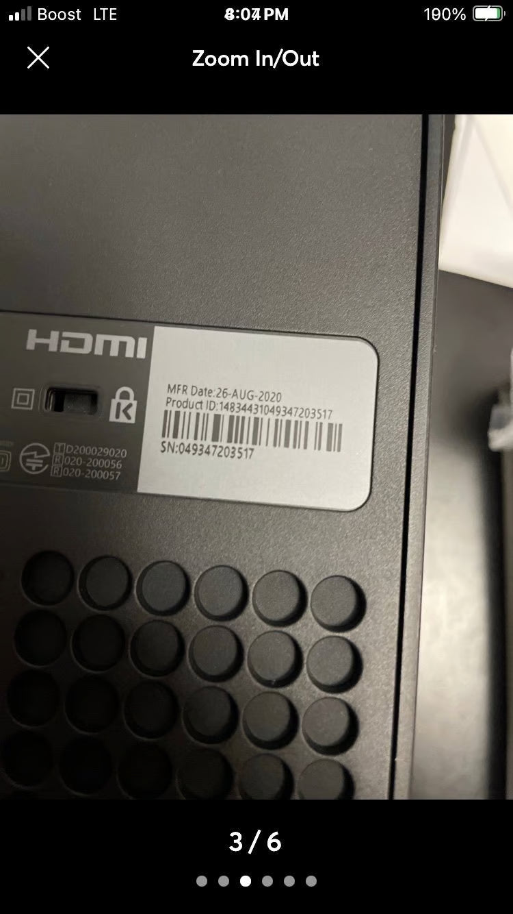 Xbox Series X (1TB) console with series s/x controller in black 9C81