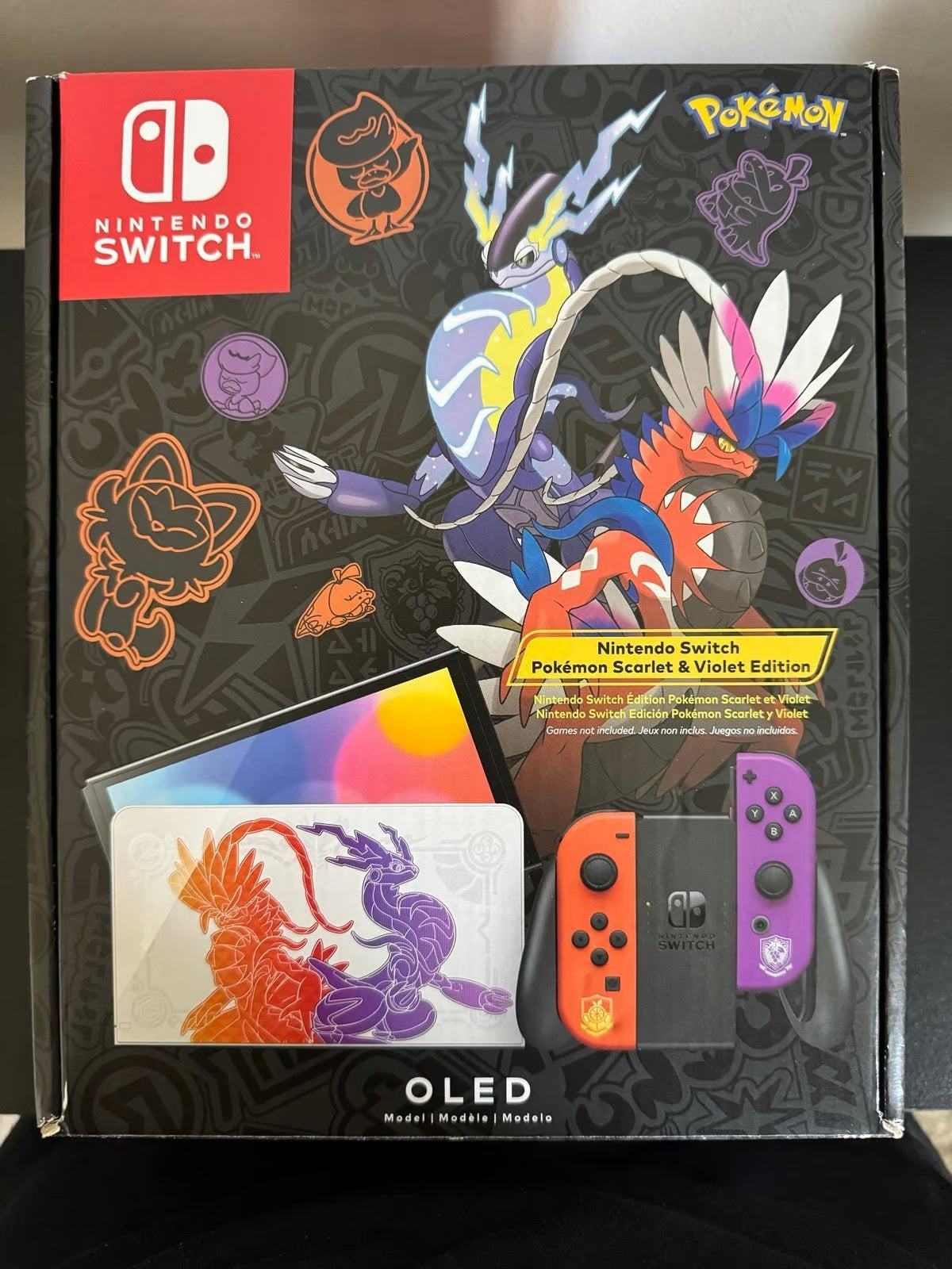 Nintendo Switch Oled Scarlet and Violet Edition 2D18