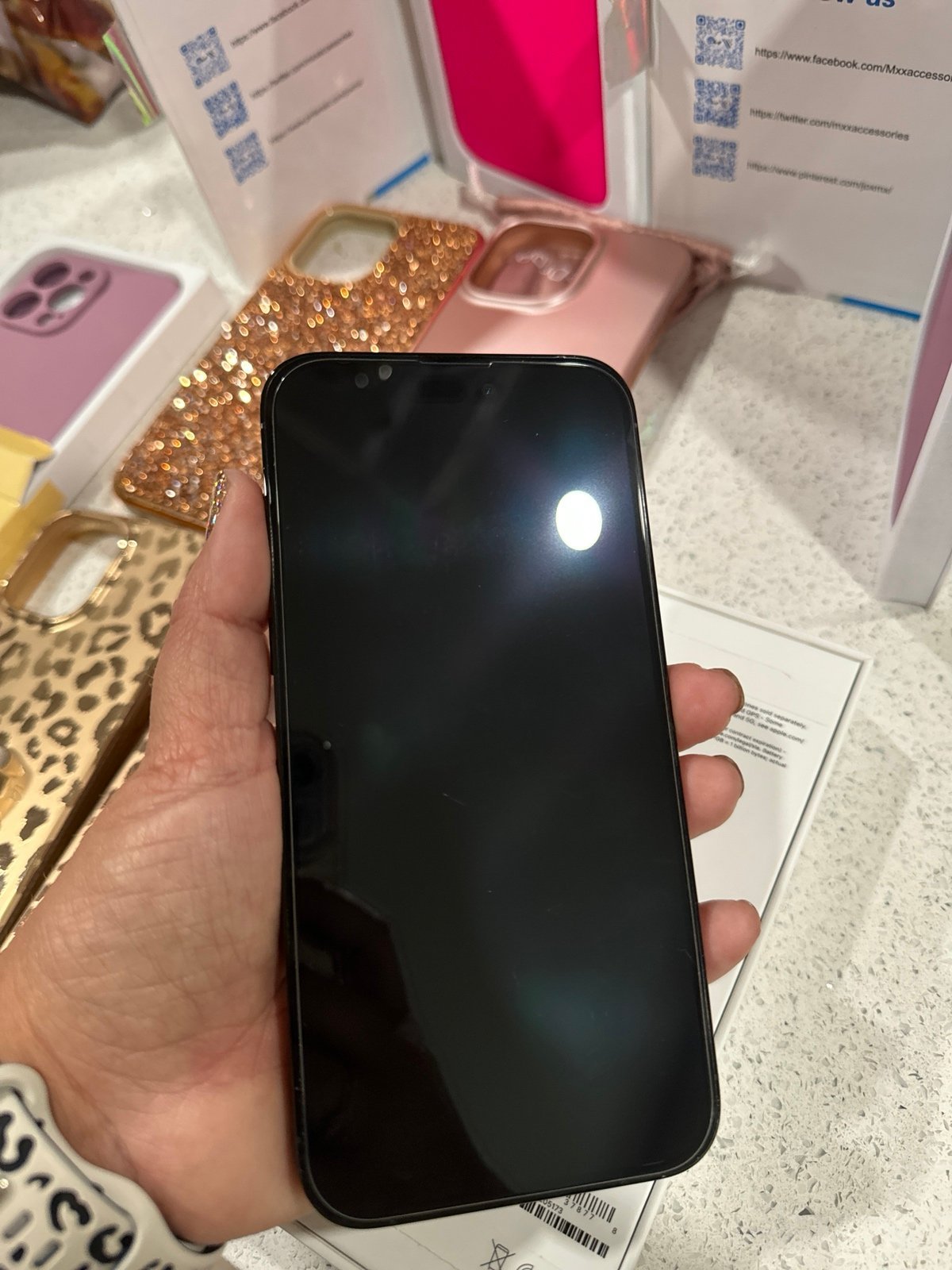 iphone14 pro max phone unlocked 128gb space black with loopy cases 1K67