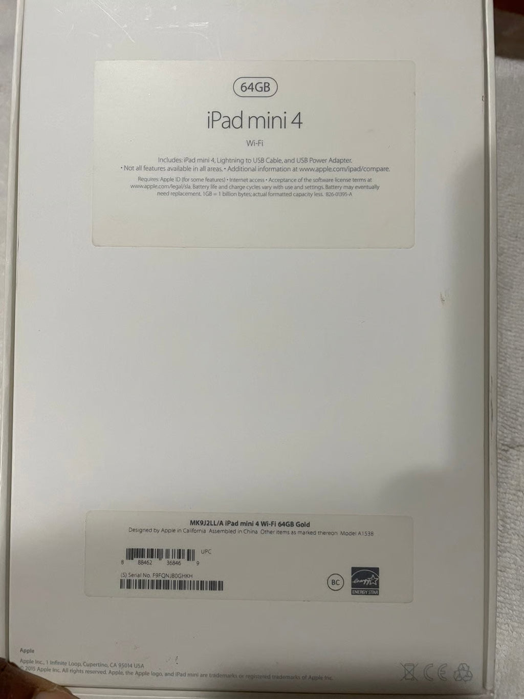 Apple iPad Mini 4th Generation 64 GB in Gold 6P77