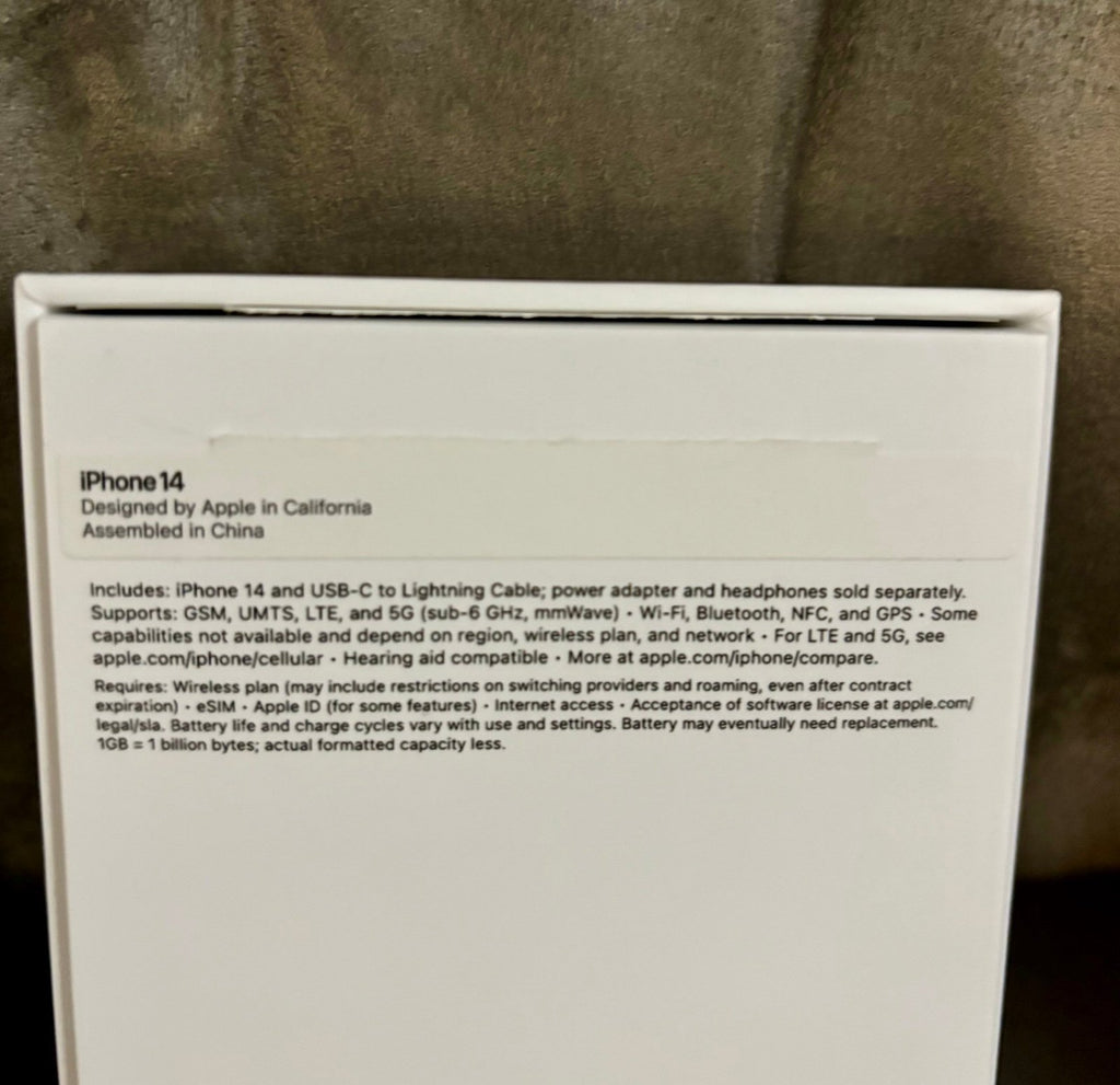 iPhone 14 unlocked 256GB Purple 2W52