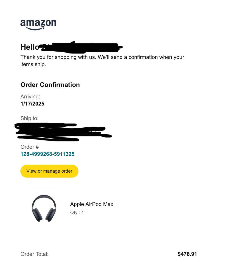 AirPods Max Black 6X35