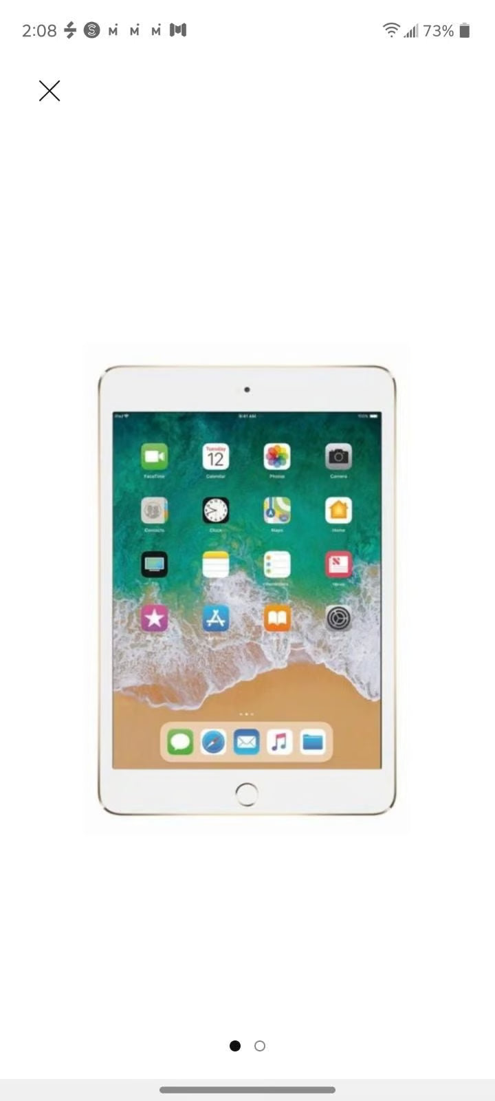 Apple iPad Mini 4th Generation 128 GB in Gold 2S63