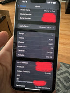 Apple iPhone 14 Plus 256 GB in Starlight (UNLOCKED) 1X55