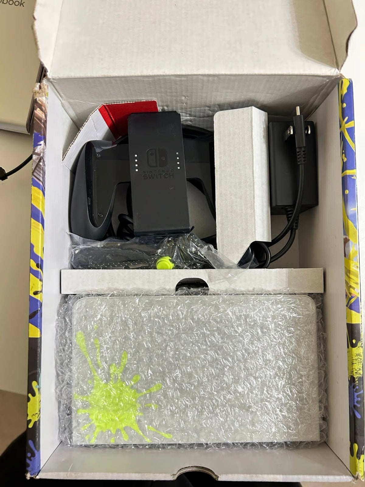 Switch OLED Splatoon edition [MINT] bundle with 512gb sd card preloaded 5D53