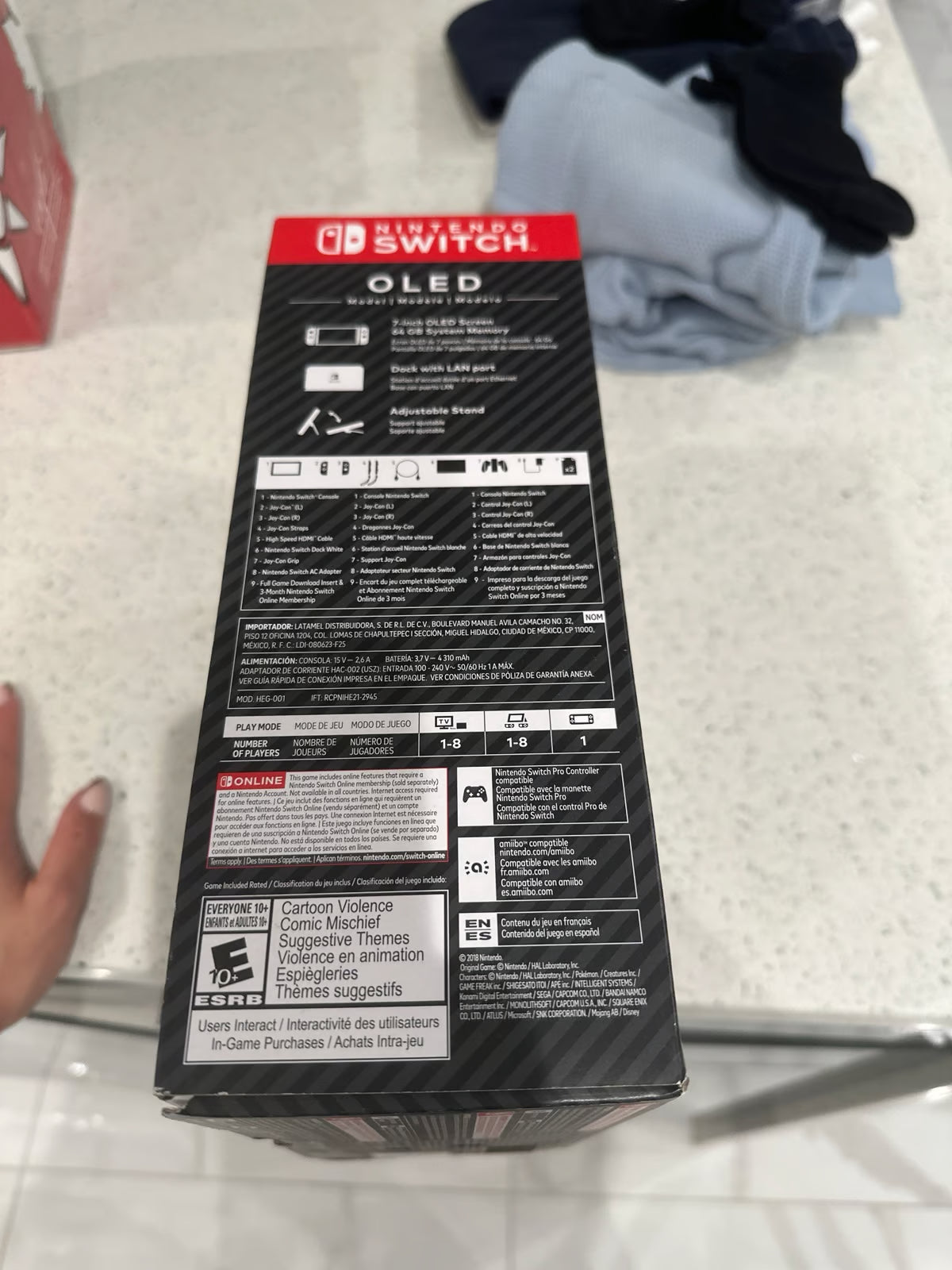 Nintendo Switch OLED Super Smash Bros Bundle 9C35