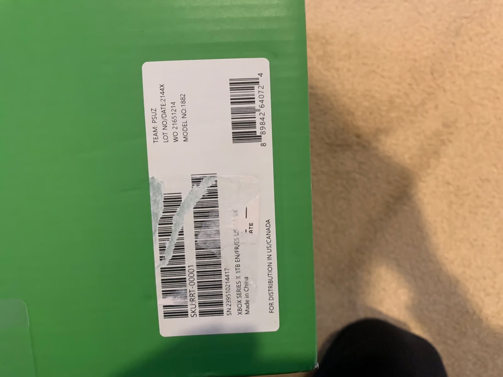 Xbox Series X brand new 7S72