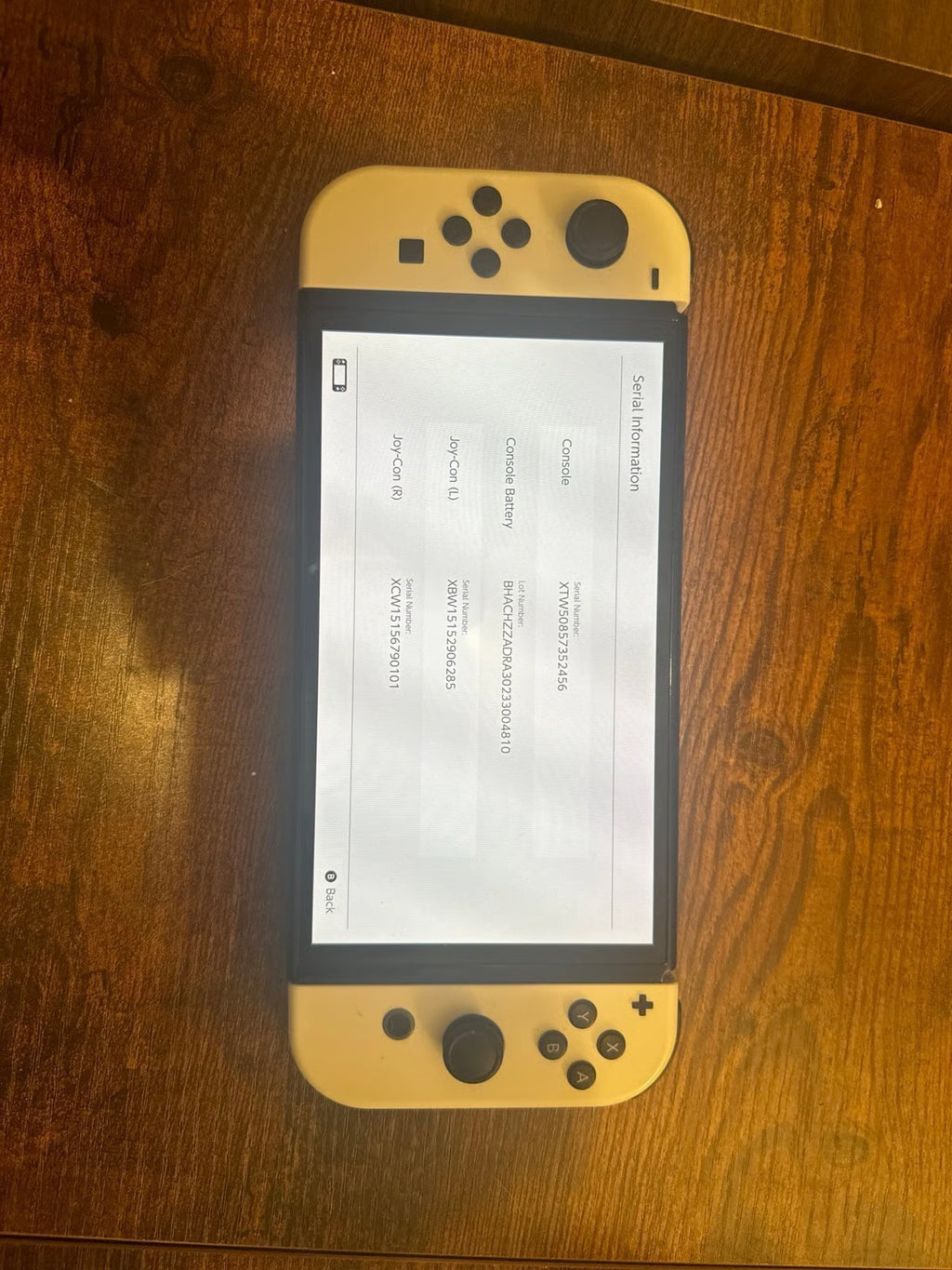 Nintendo switch oled console 9W21