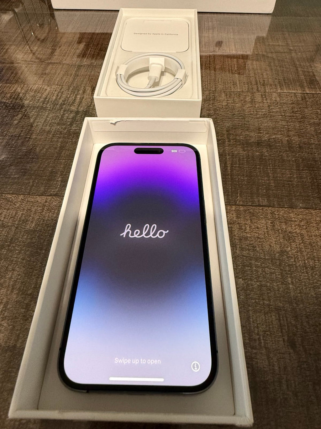 iPhone 14 Pro deep purple 256GB UNLOCKED 9M96