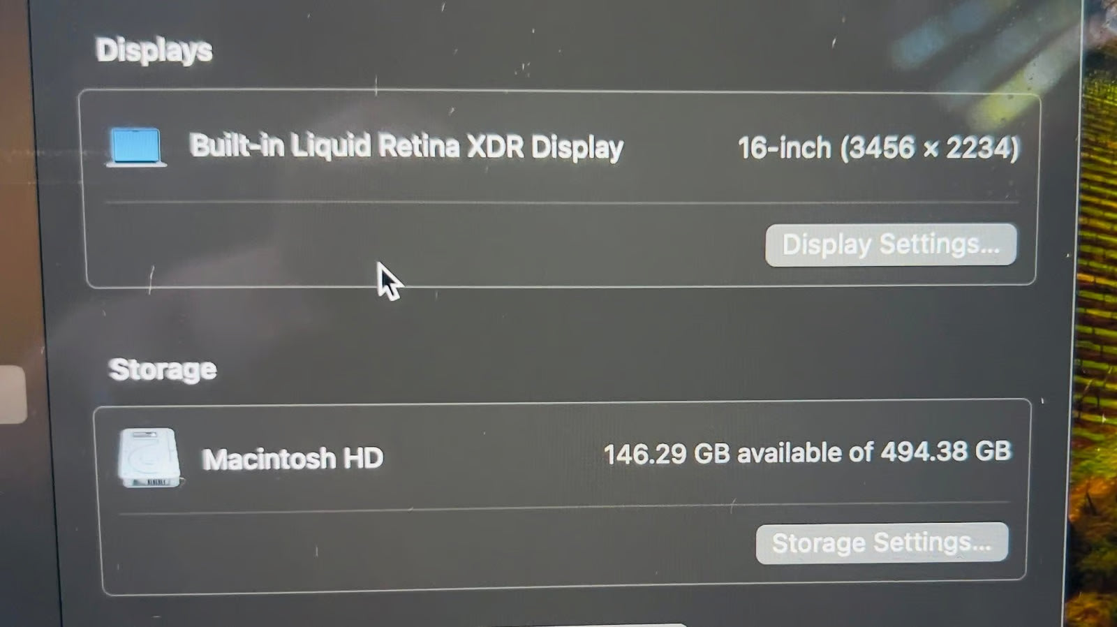 2023 MacBook Pro - 16鈥?Space Gray - 16GB RAM - 500GB SSD 7N62