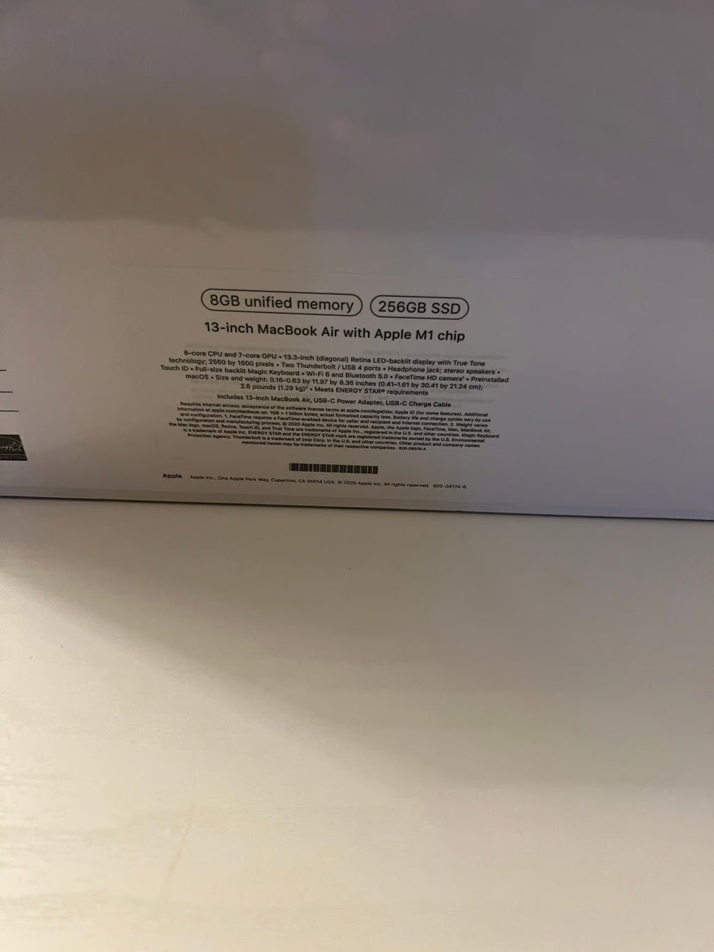 macbook air 2020 7N82