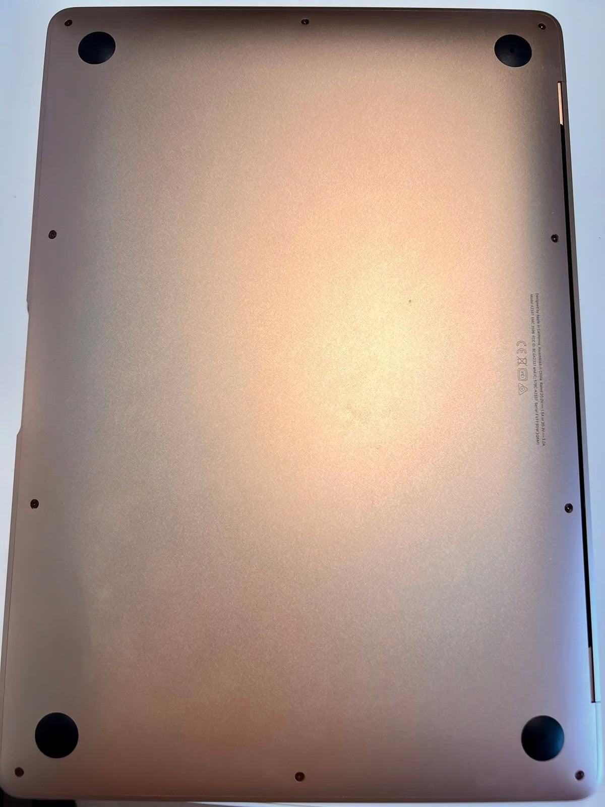 Apple Macbook Air A2337 13in.  M1 Chip 16GB RAM 512GB SSD Rose Gold 3H31