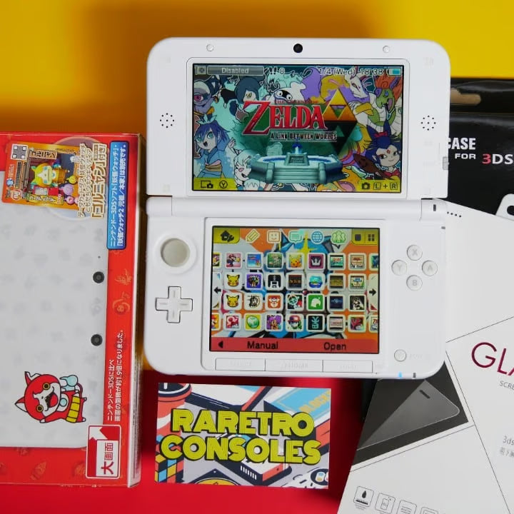 Nintendo 3DS XL Yo kai Watch Jibanyan W/ Box, Charger, Stylus, 60+ Games & More!