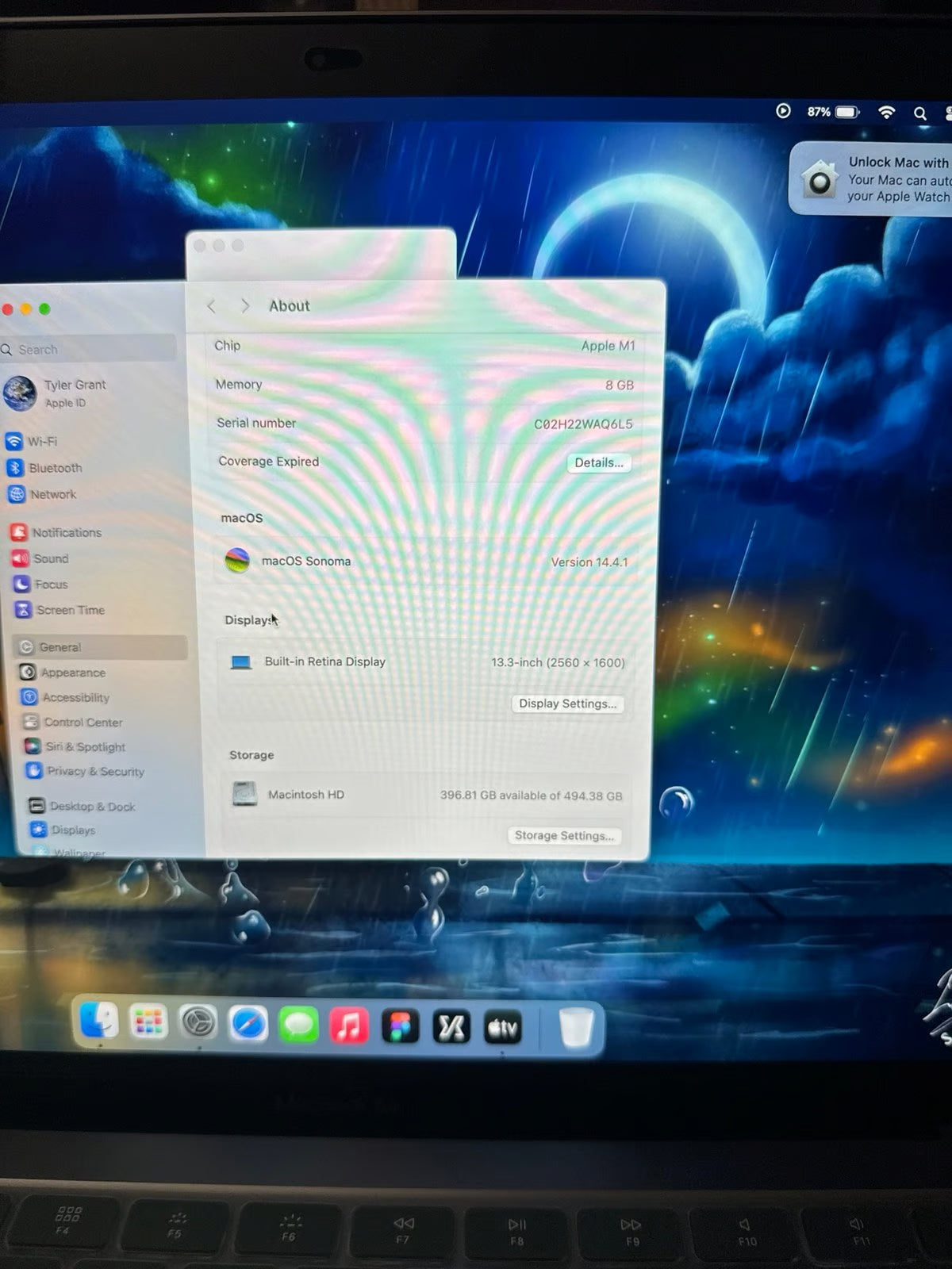 Apple Macbook Air A2337 13in.  M1 3.2 GHz  512GB SSD 3Q18