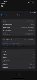 Apple iPad Air 4th Generation 256 GB in Space Gray 5L92