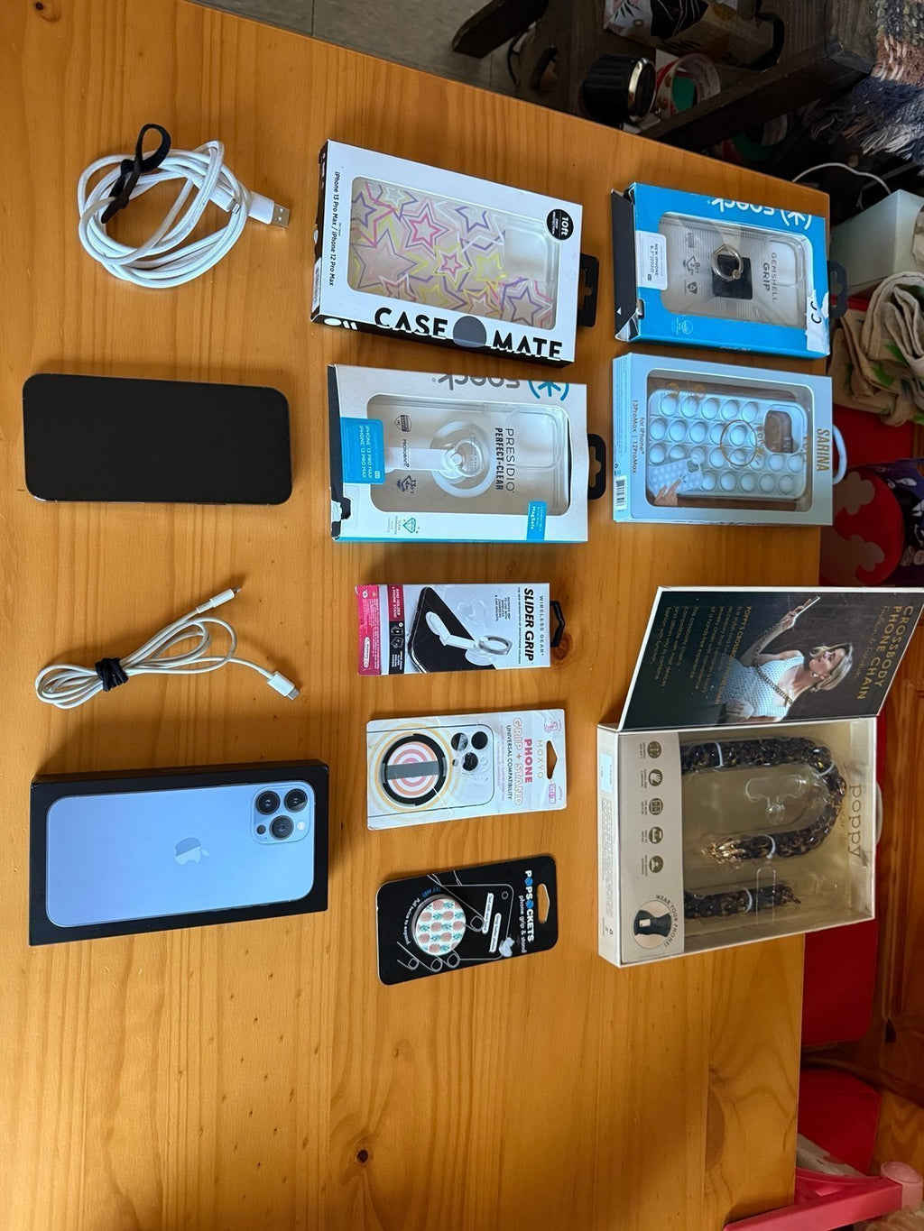 iPhone 13 Pro Max unlocked with cases and accessories 2U63