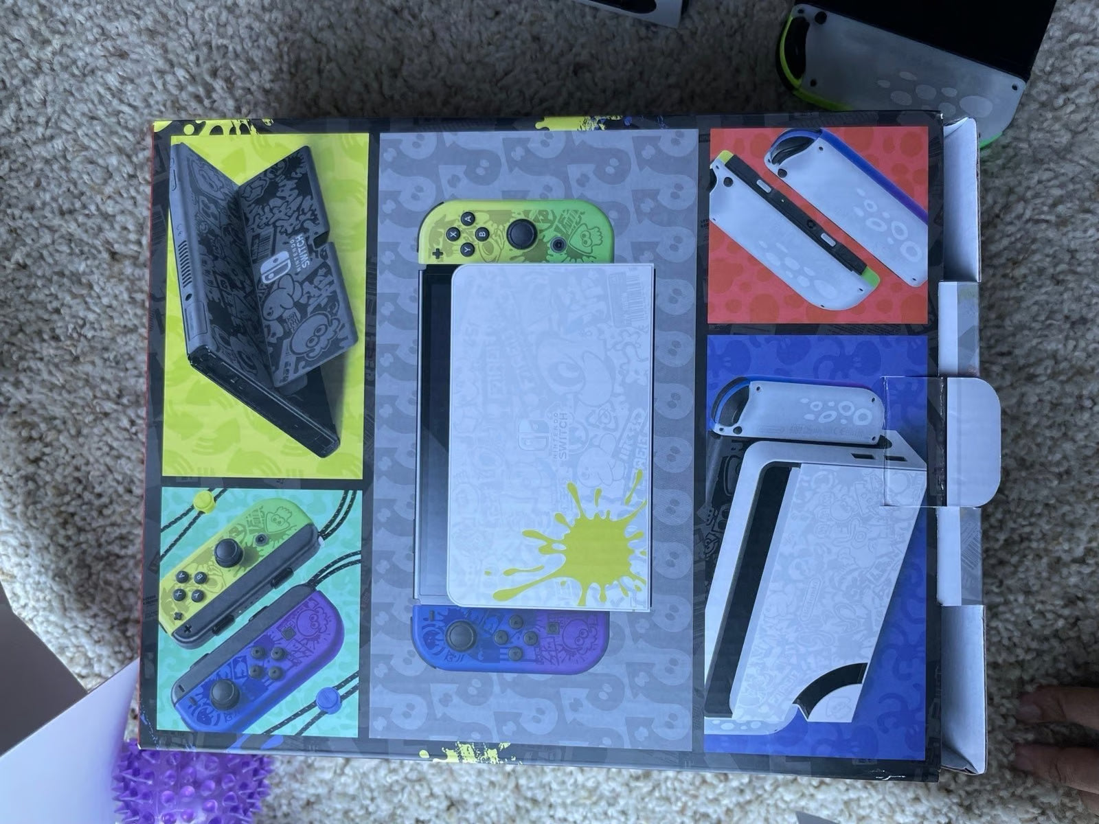 Nintendo Switch OLED Splatoon Limited Edition with Pokemon Violet Game 9O39