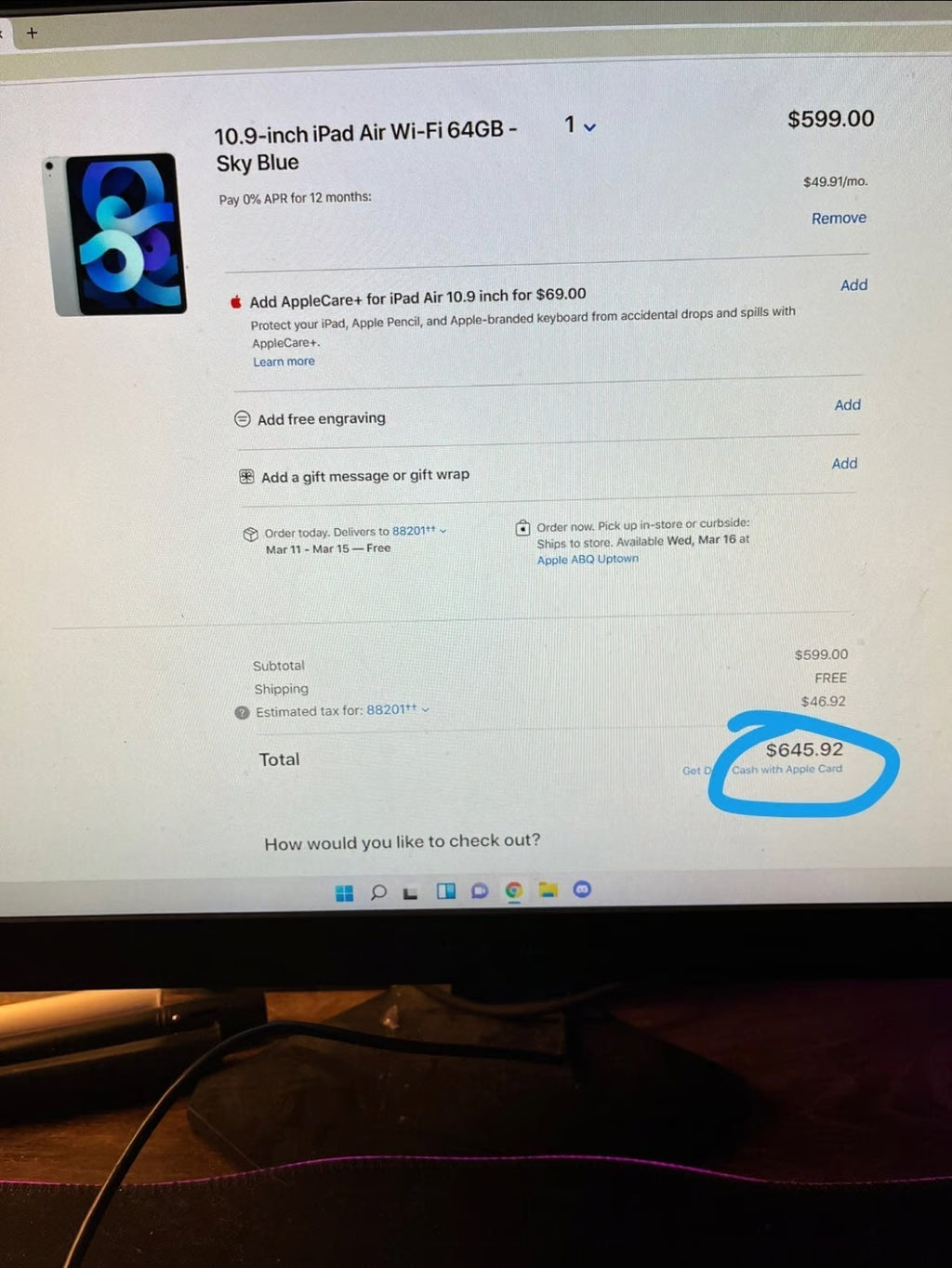 Ipad Air Wi-Fi 64GB - Sky Blue 1M87