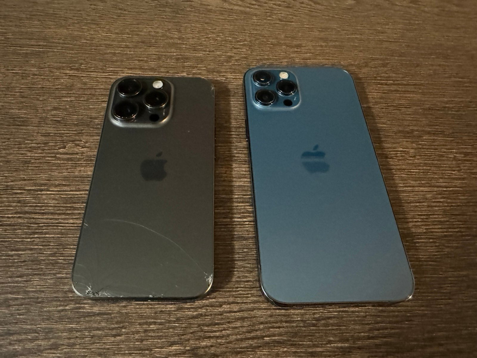 Parts Only: (Lot of 2) Sim Lock Apple iPhone 15 Pro & Apple iPhone 12 Pro Max 9F98