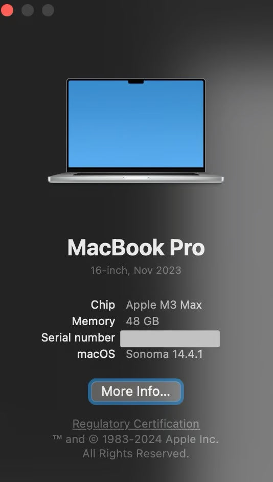 16鈥?MacBook Pro - M3 Max 1N36