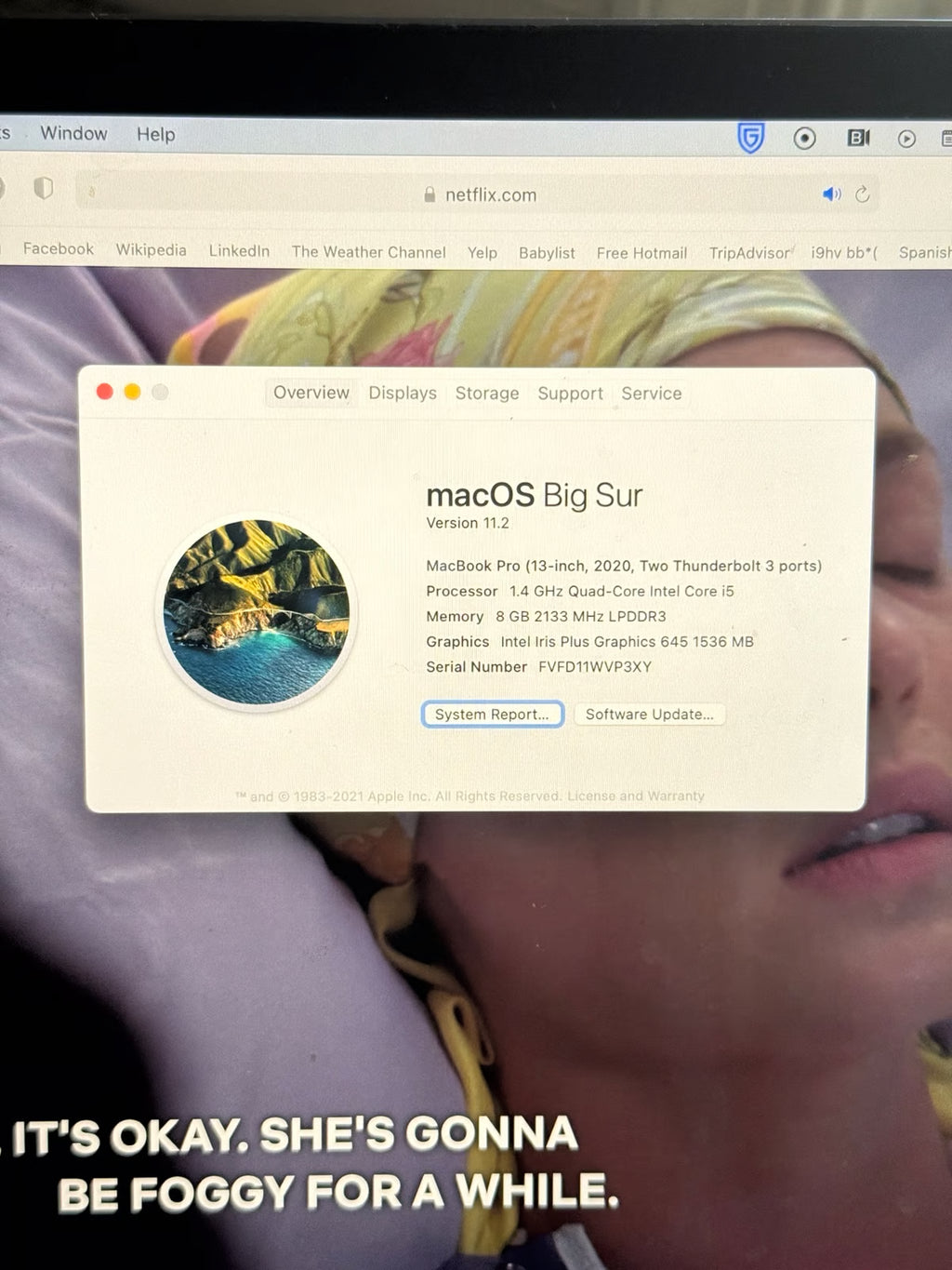MacBook Pro 2020 13-inch Touchbar 3V82
