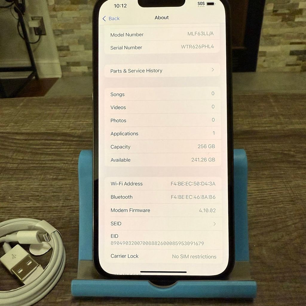 Unlocked Apple iPhone 13 Pro Max 256GB Graphite 3O22