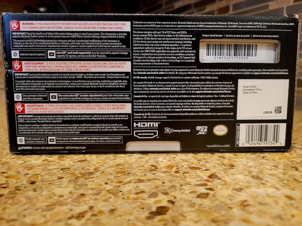 Nintendo switch oled console 1T31