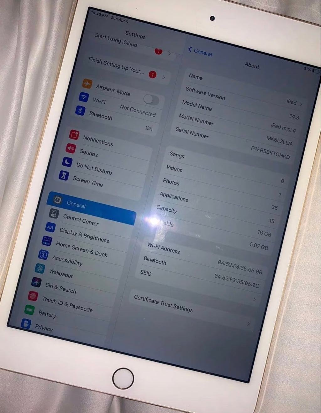 Apple iPad Mini 4 3S52