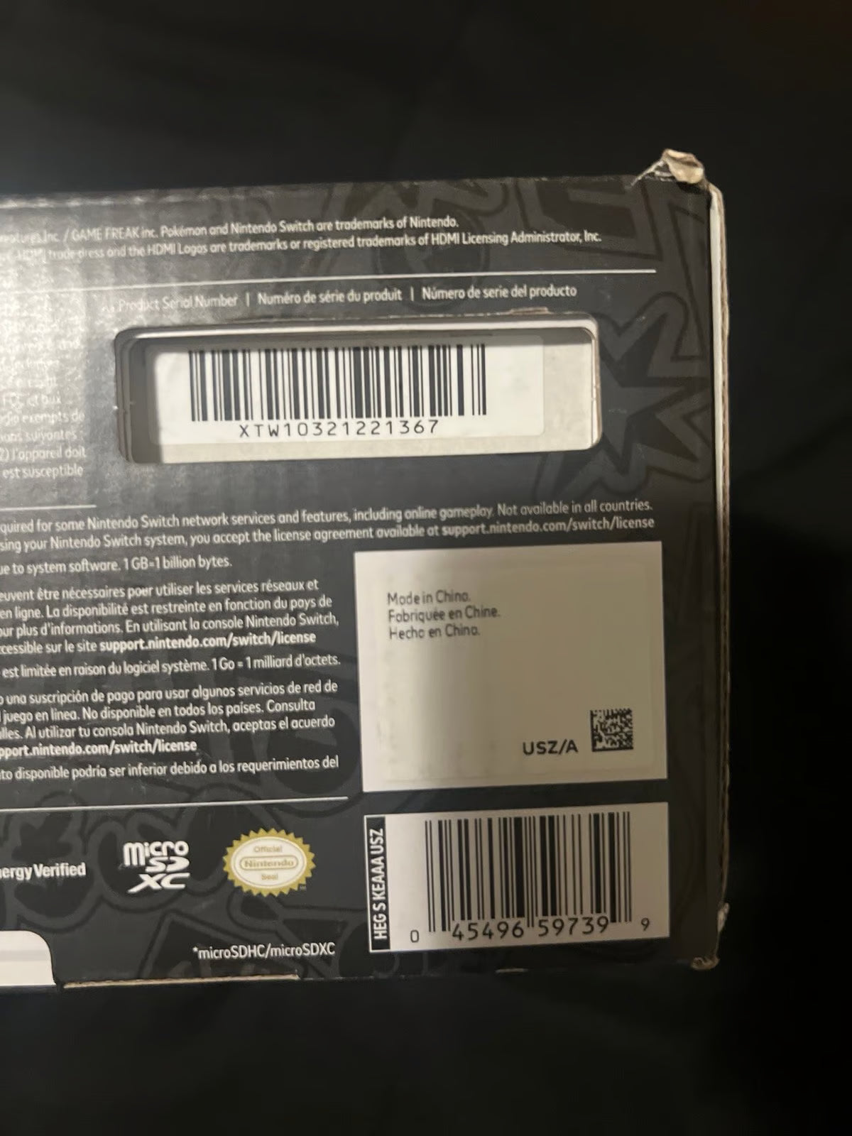 Nintendo switch OLED Pokemon: Scarlet & Violet edition 7Z95