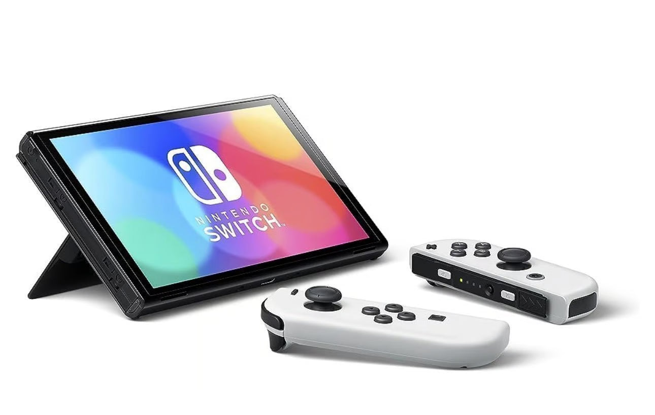NEW Nintendo Switch OLED 64GB White Console 6X81