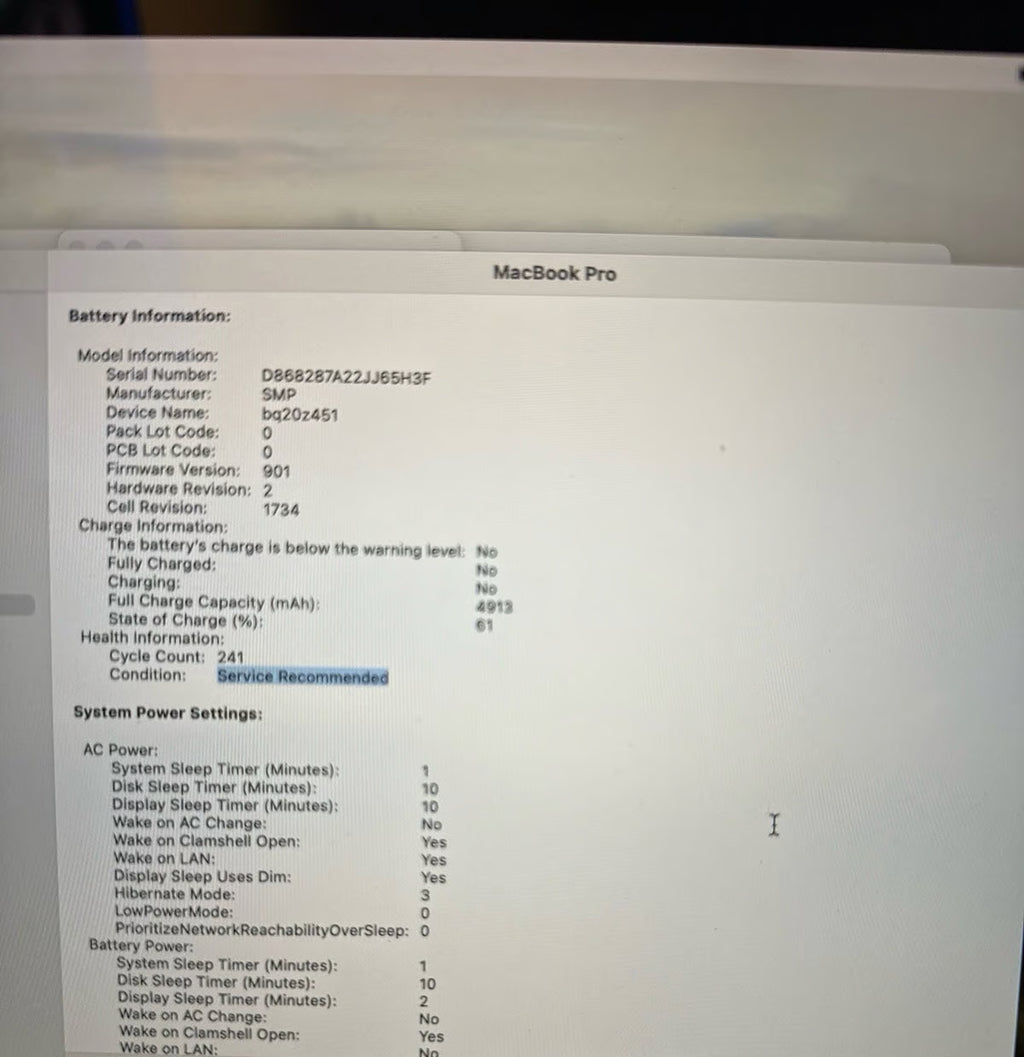 2018 macbook pro 8H66