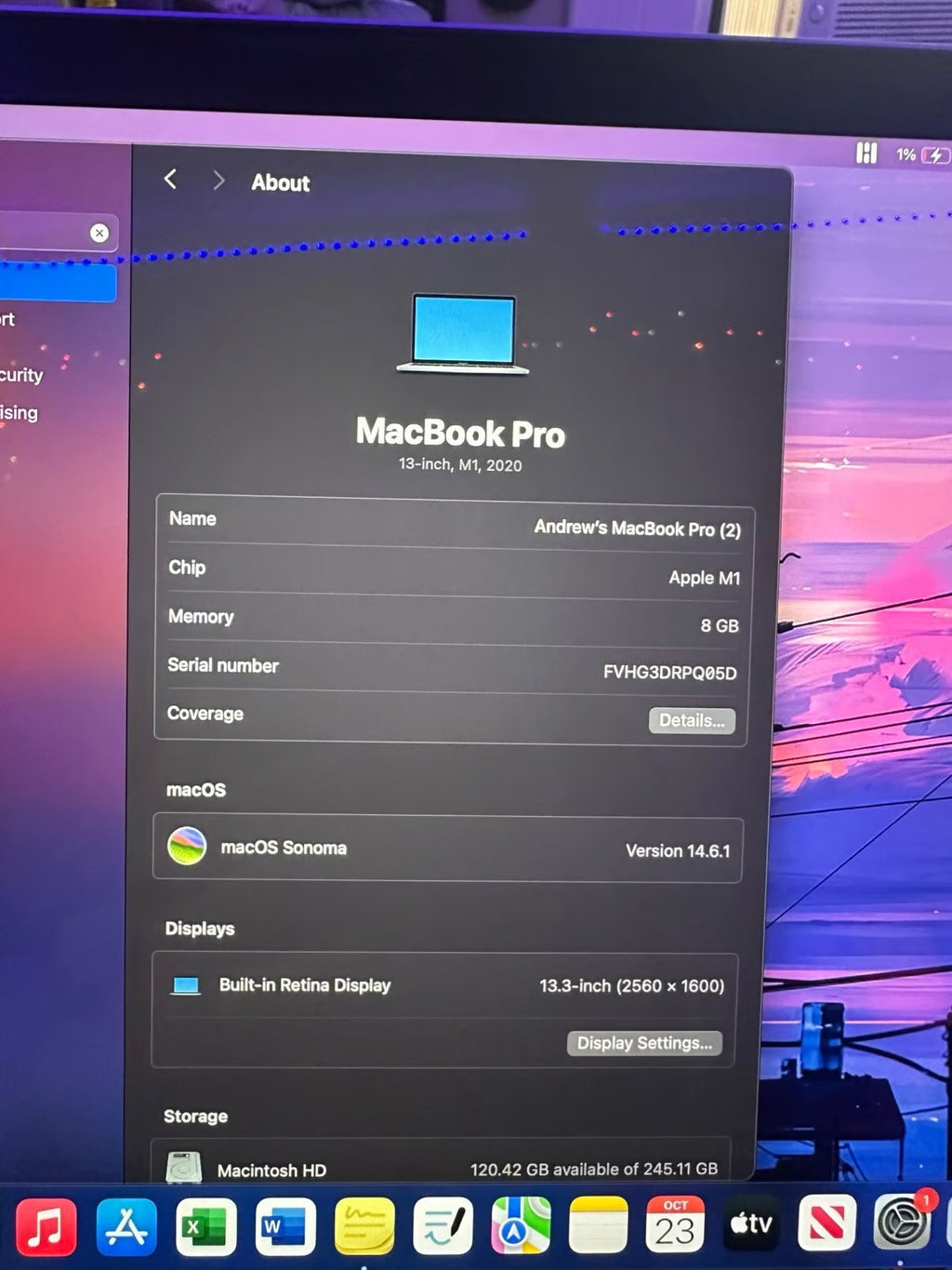 macbook pro m1 2020 7C36