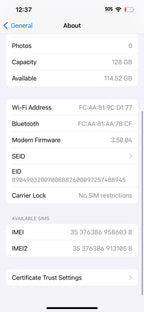 Apple iPhone 13 128 GB in Blue Unlocked 9L69