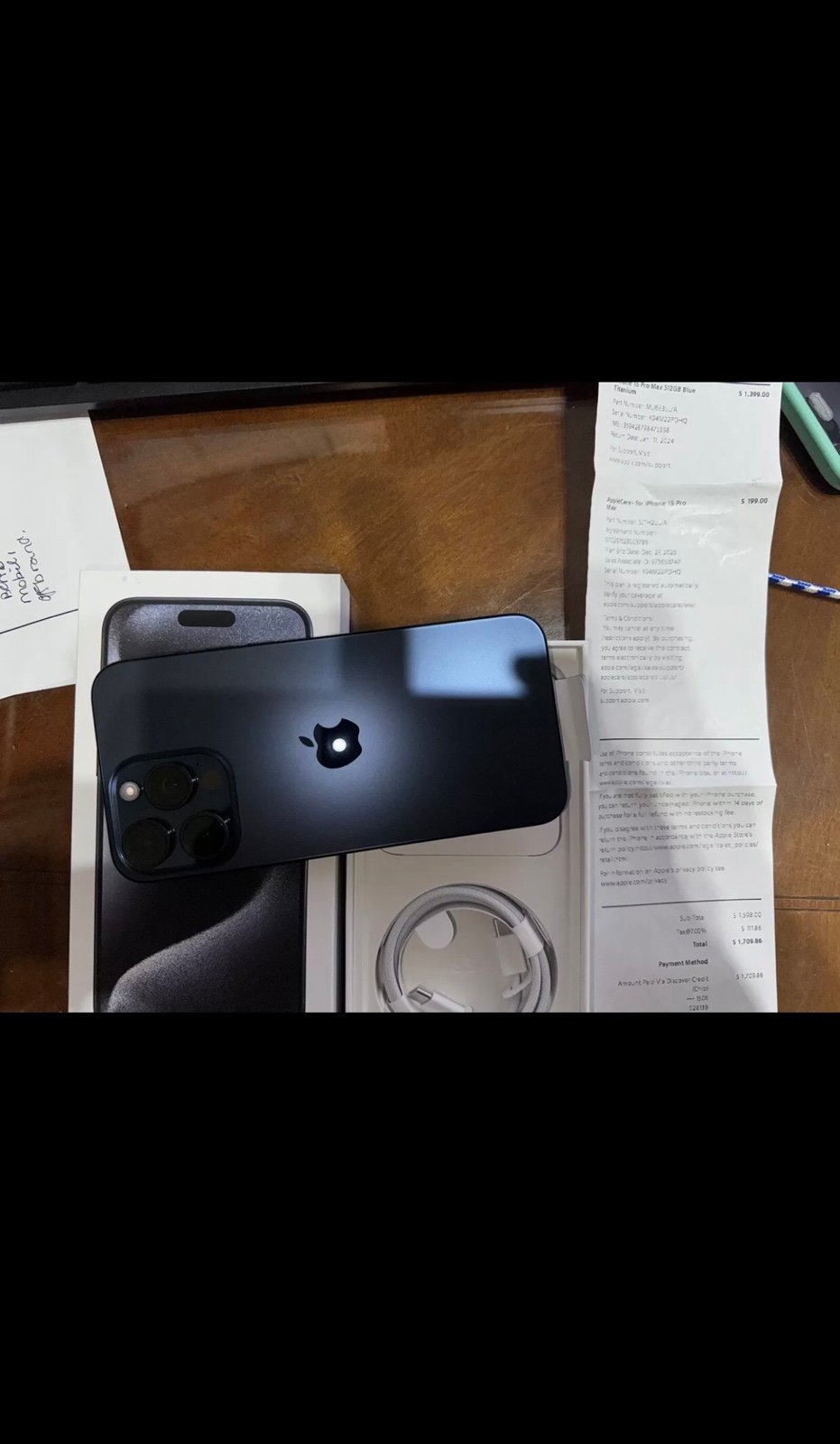 Apple iphone 15 pro max phone unlocked 8L92