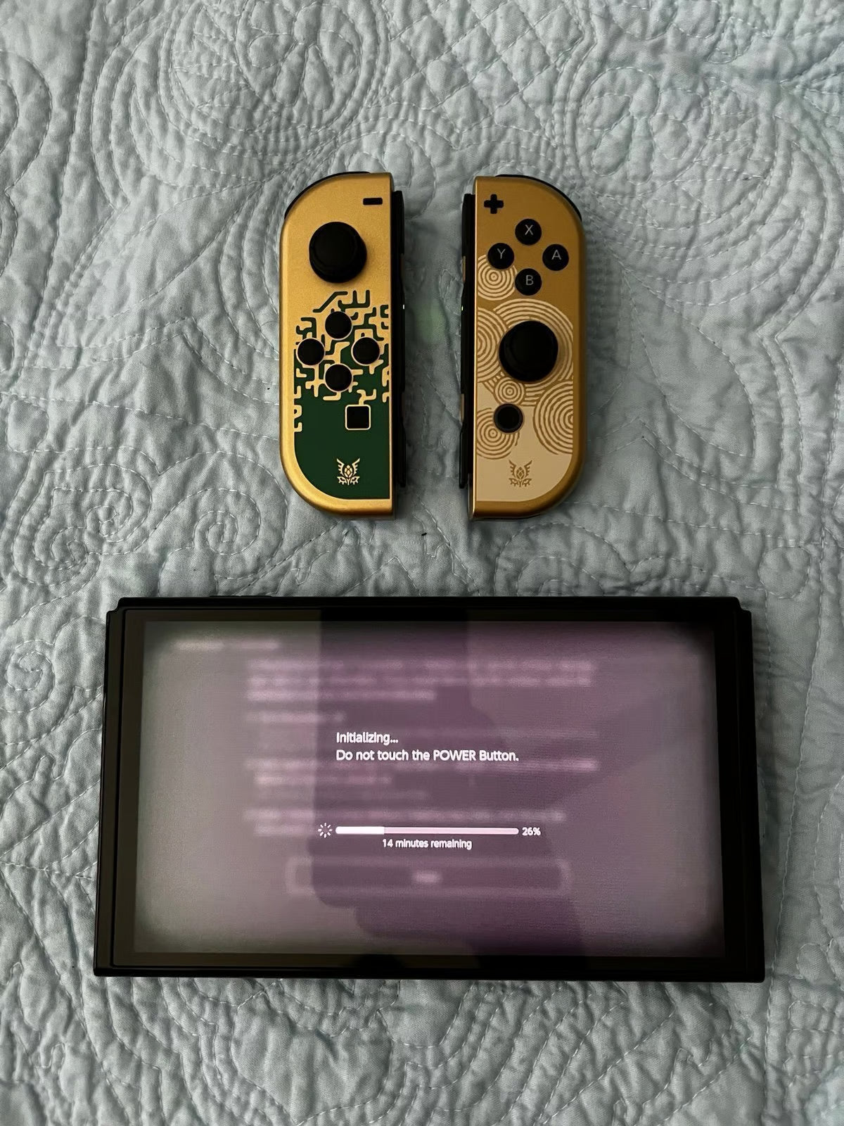 Zelda TOTK Nintendo Switch OLED Console CIB - Immaculate Condition 2C92