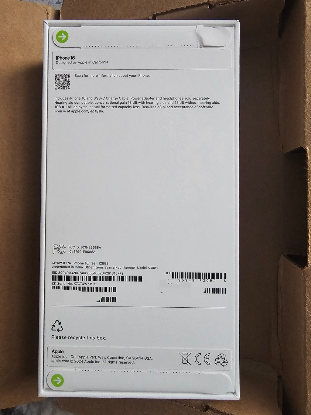 Apple iPhone 16 6T28