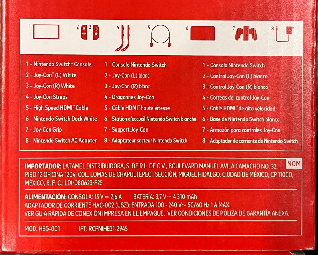 Nintendo switch OLED Console white - Sealed new 7X77