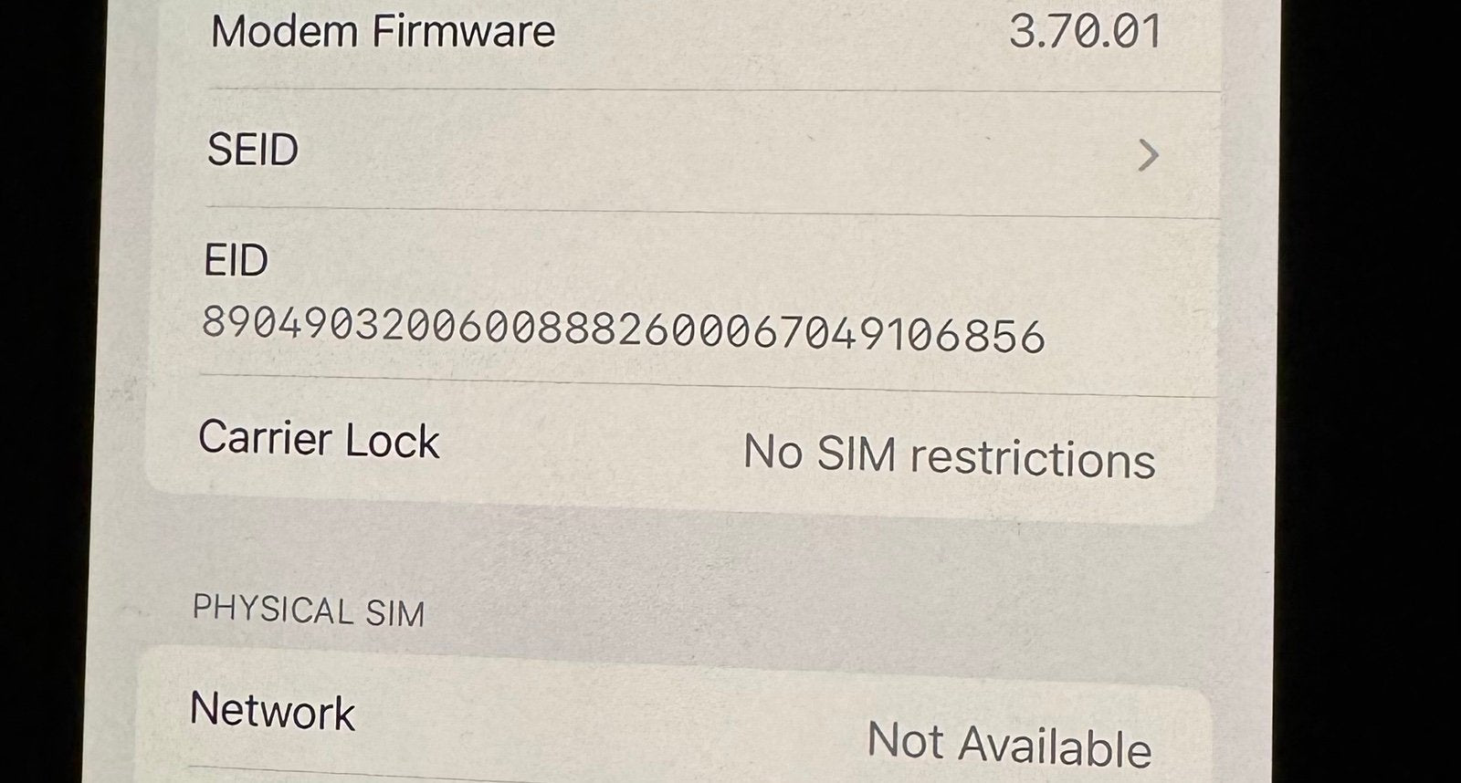 Apple iPhone 12 Pro Max 128 GB Graphite Unlocked 100% Capacity 3C38