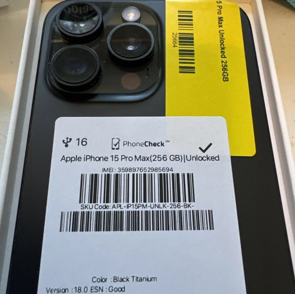 iPhone 15 Pro Max 256gb unlocked battery 89% 3B83