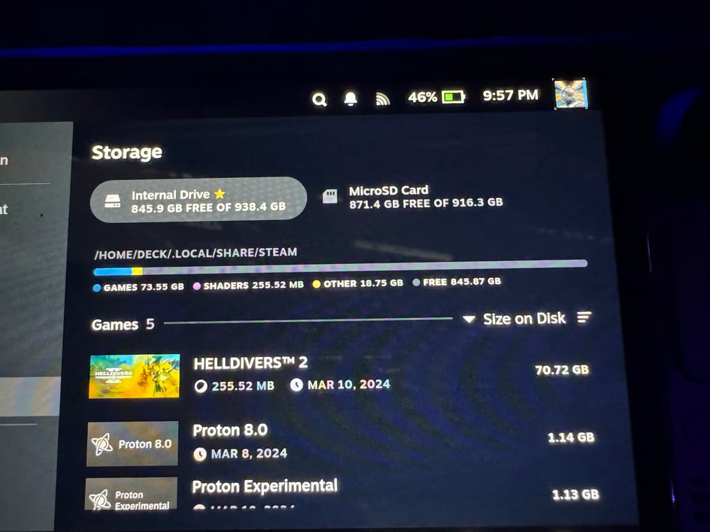 steam deck oled 1tb 6F17